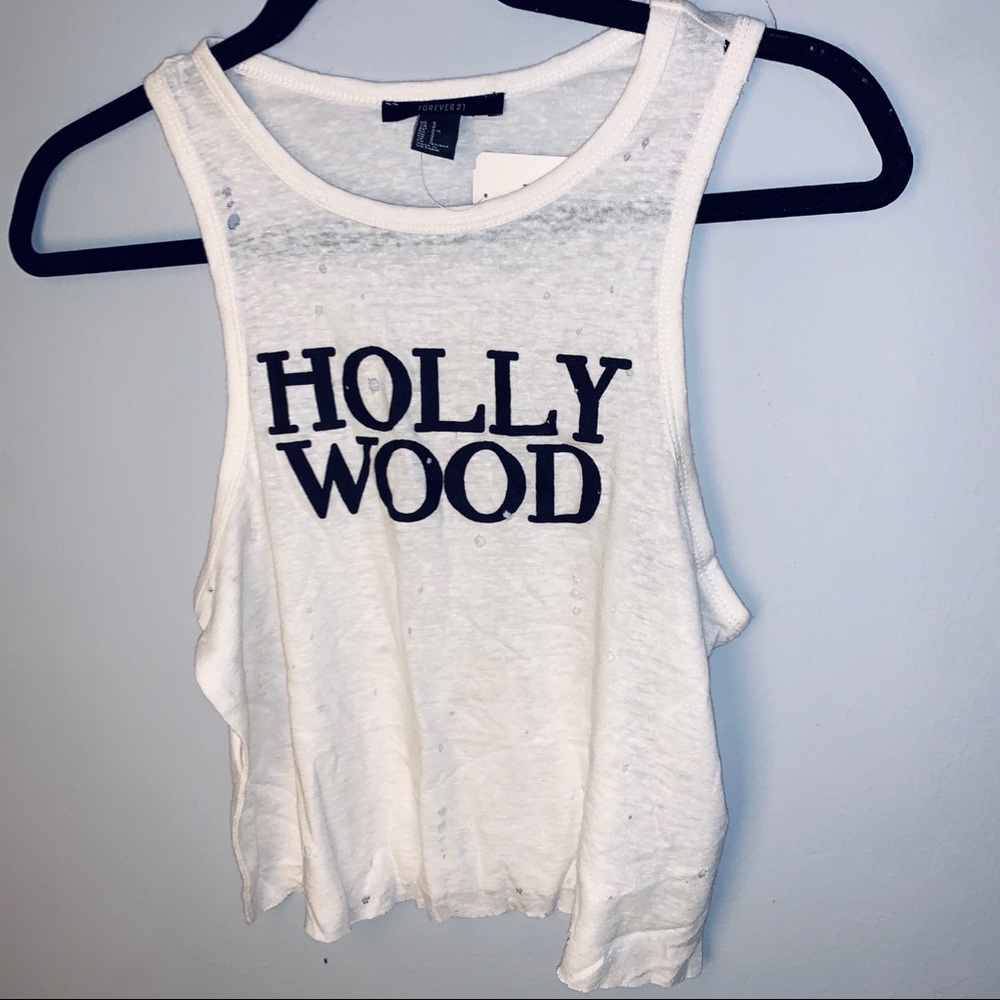 Graphic Tee Crop Top, Size Small